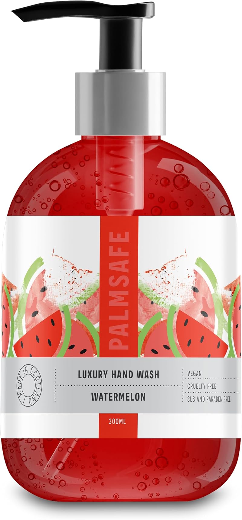 Palm Safe Luxury Watermelon Hand Wash 300ml SLS Paraben Free Vegan Pump
