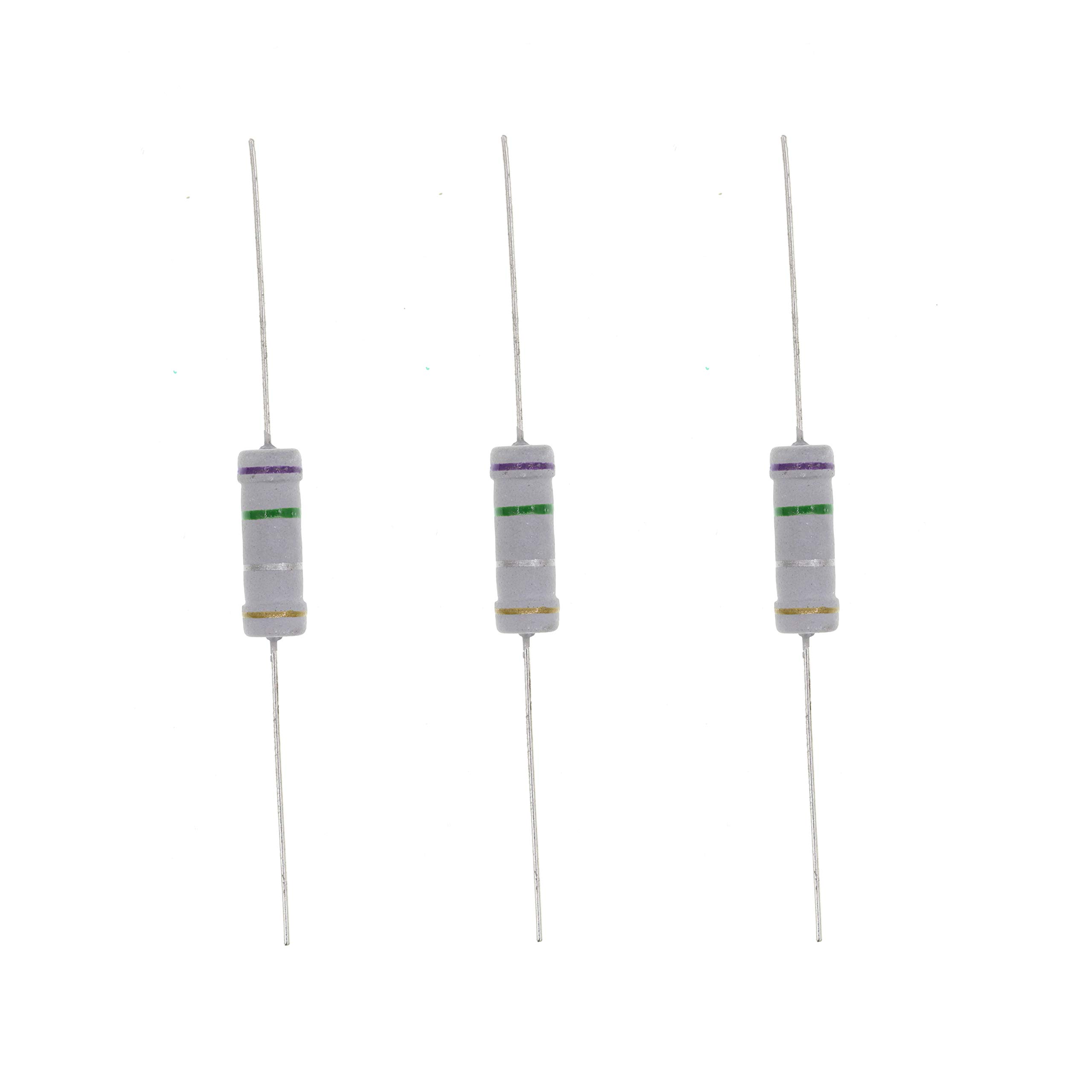 HUABAN 20PCS 3W 3 Watts 0R75 0.75 Ohm 5% Metal Oxide Film Resistor