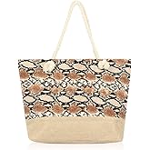 RIAH FASHION Boho Rattan Crochet Straw Woven Basket Bali Handbag - Round Circle Crossbody, Large Shopper Beach Tote Bag