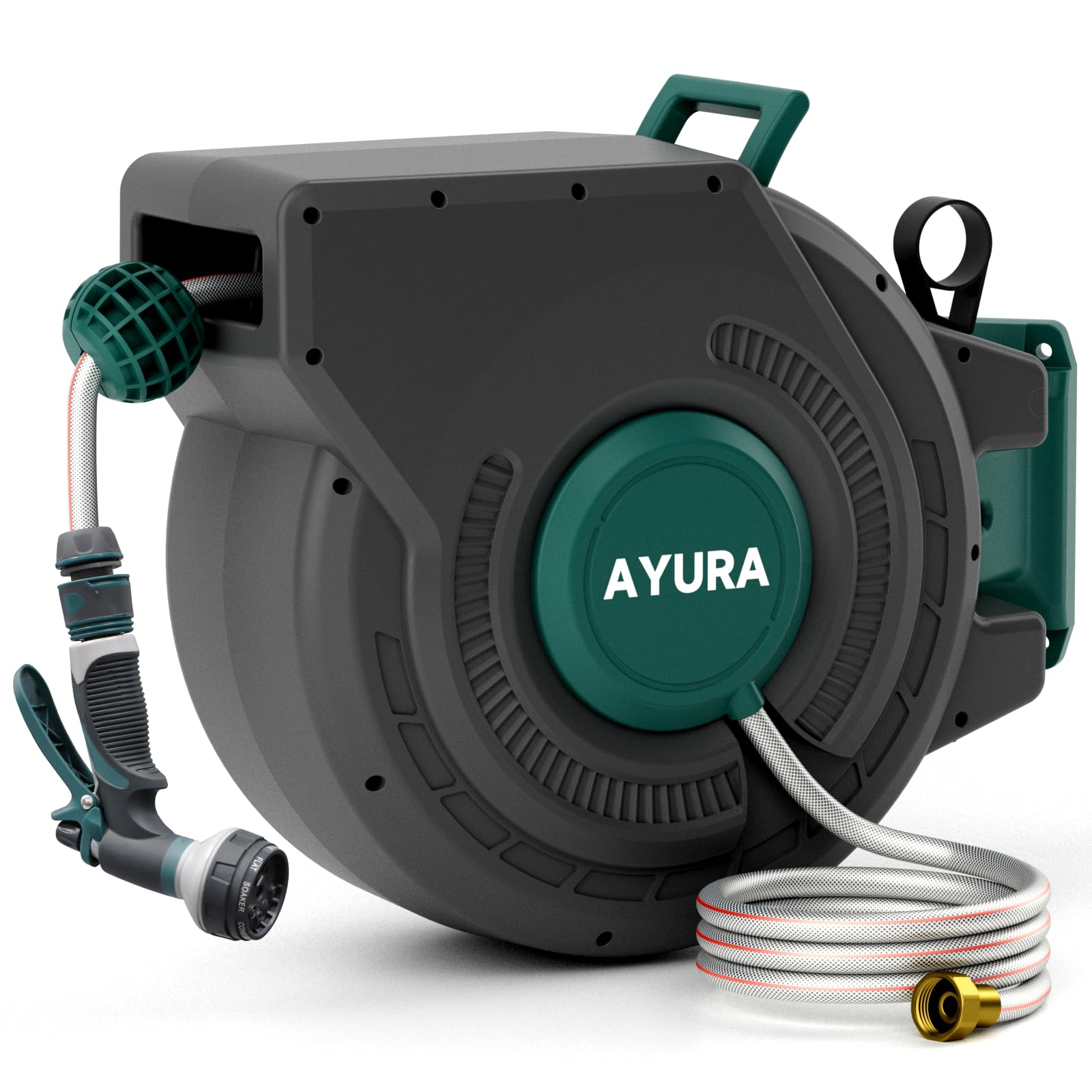 Photo 1 of (PARTIAL SET) (UNTESTED) AYURA Garden Hose Reels 130 ft x 5/8 inch for Outside