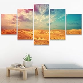SIGNWIN 5 Panel Canvas Wall Art Modern Art...