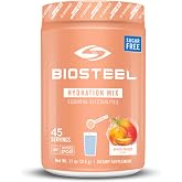 BioSteel Zero Sugar Hydration Mix, Great Tasting Hydration with 5 Essential Electrolytes, Peach Mango, 45 Servings per Tub