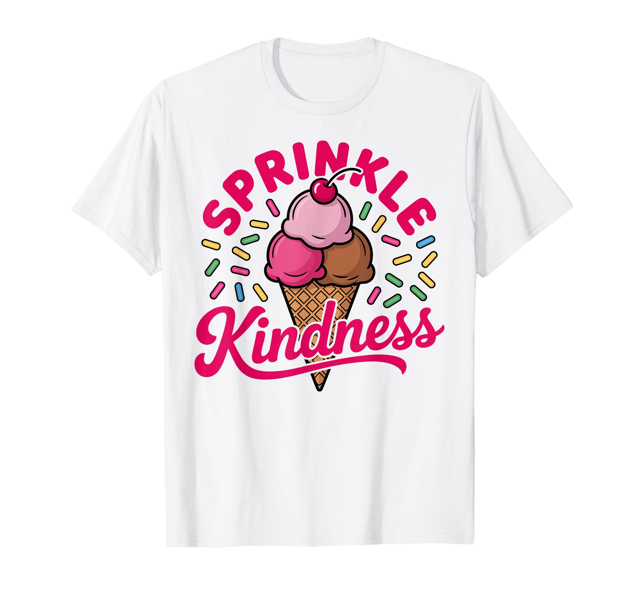 Photo 1 of ** GRAY**
Ice Cream Sprinkle Kindness Funny Ice Cream Lover Women T-Shirt