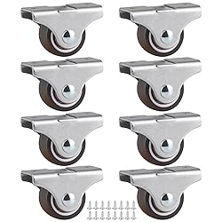 Skelang 8-Pack Rigid Caster 1", Low Profile Caster