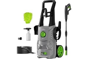 Pressure Washer, Power Washer with Foam Cannon, Electric Pressure Washers High Pressure Washer for Cars, Fences, Patios, and 