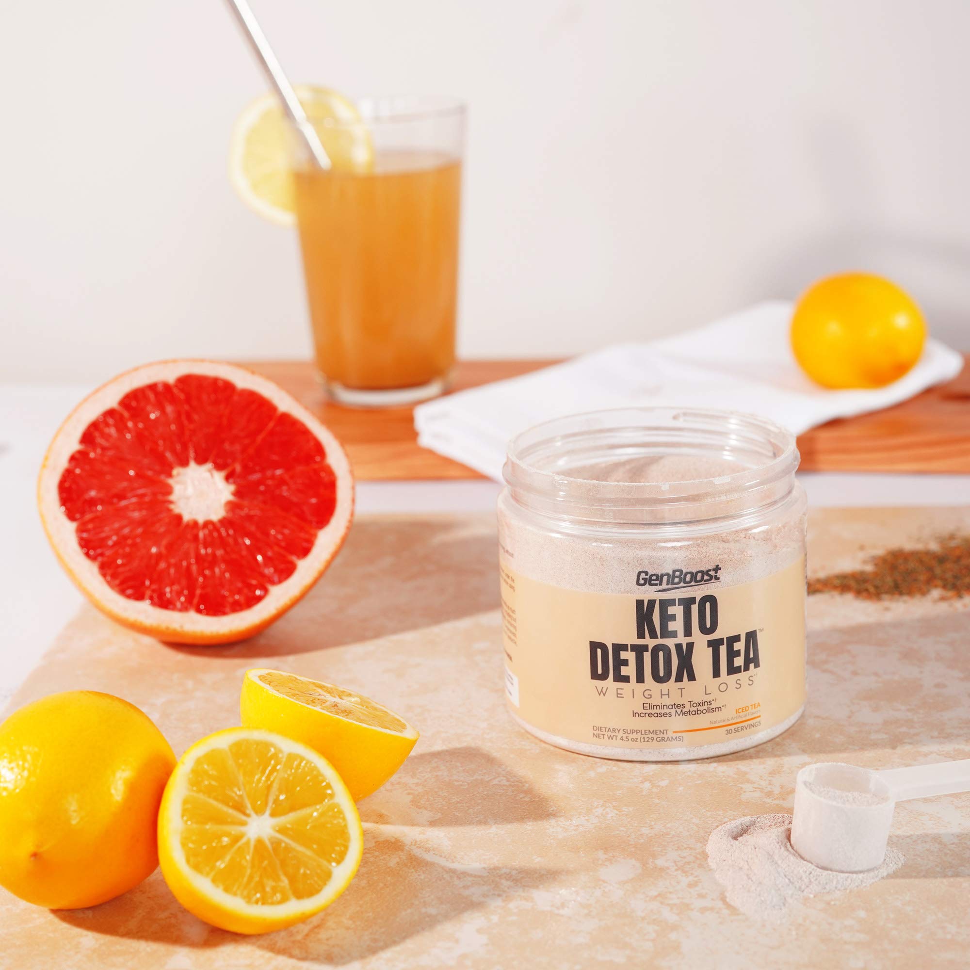 Gen Boost - 30 Day Weight Loss & Cleanse - Powdered Keto Detox Tea