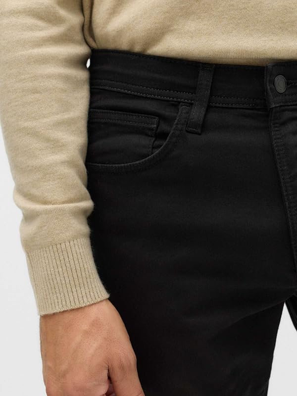 Jeans Slim Fit in Comfort Stretch Uomo Nero