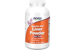 NOW Supplements, Liver Powder derived from Fresh, Hormone-Free Argentine Beef Liver, 12-Ounce