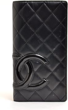 Amazon シャネル Chanel 手帳カバーカンボンライン ラムスキン ブラック 中古 手帳 文房具 オフィス用品