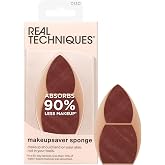 Real Techniques Makeupsaver Sponge, Makeup Blender Sponge, 1 Count | Natural-looking coverage with a beauty sponge for liquid and cream makeup, makeup sponge, multi-angled and latex free