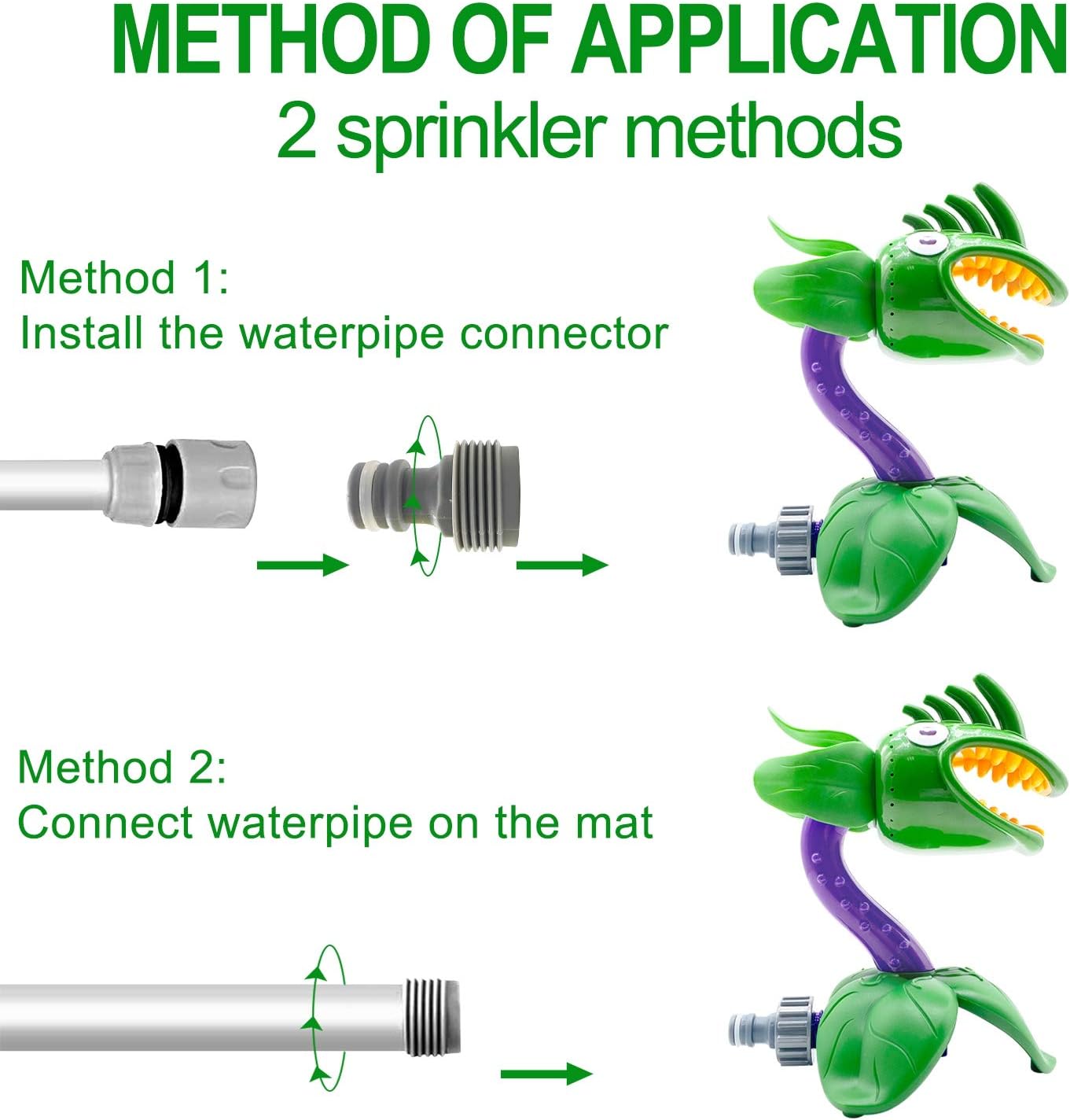 AMENON Sprinkler for Kids Outdoor Water Play Sprinklers Splash Corpse Flower Spray Water Toys for Kids Toddlers Backyard Lawn Game Outdoor Summer Water Fun: Toys & Games