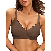 NIASOUL Wireless Bras for Women Seamless Push Up Full Coverage Bralette No Underwire Comfort Everyday T Shirts Bra