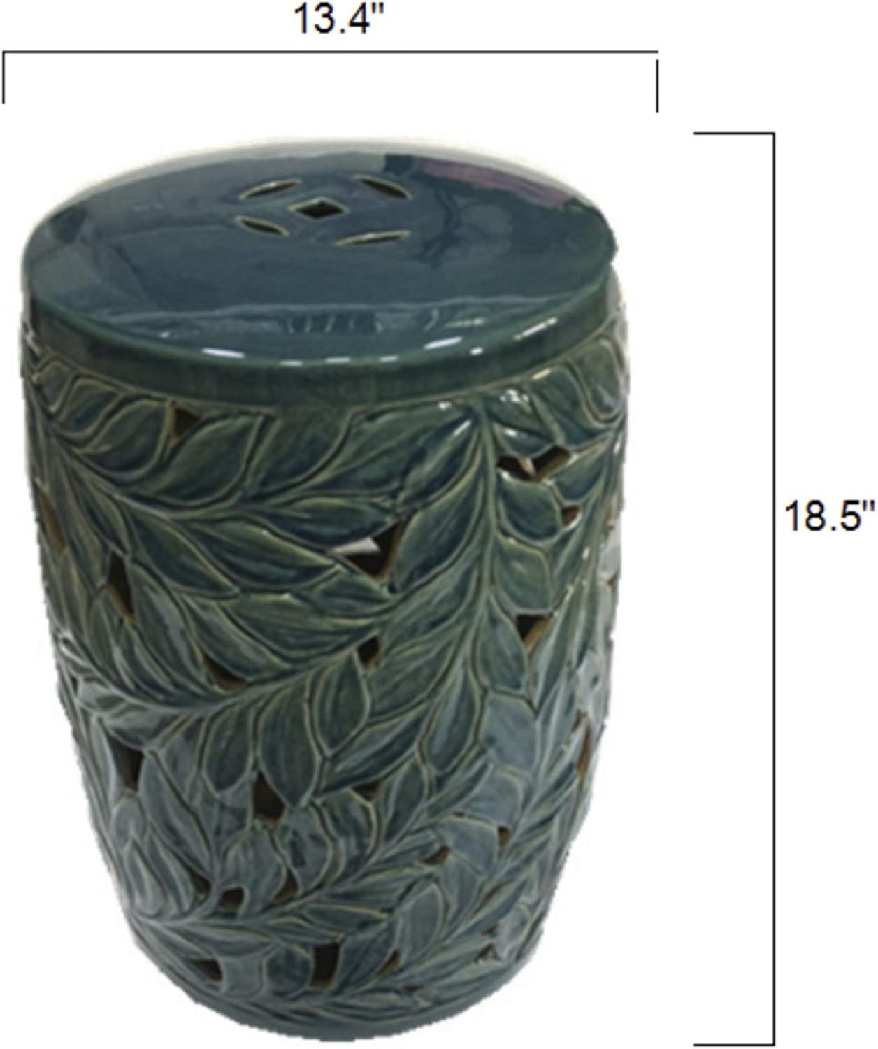 Artistic Weavers Tropics Garden Stool, Teal: Garden & Outdoor