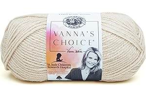 (1 Skein) Lion Brand Yarn Vanna's Choice Yarn, Linen
