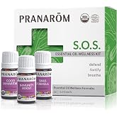 Pranarom S.O.S. Wellness Blend Kit 3 x 5 ml | Includes Good Samaritan and Sinus Formula blends for diffusing and everyday cleaning. USDA &amp; ECOCERT Certified Organic.