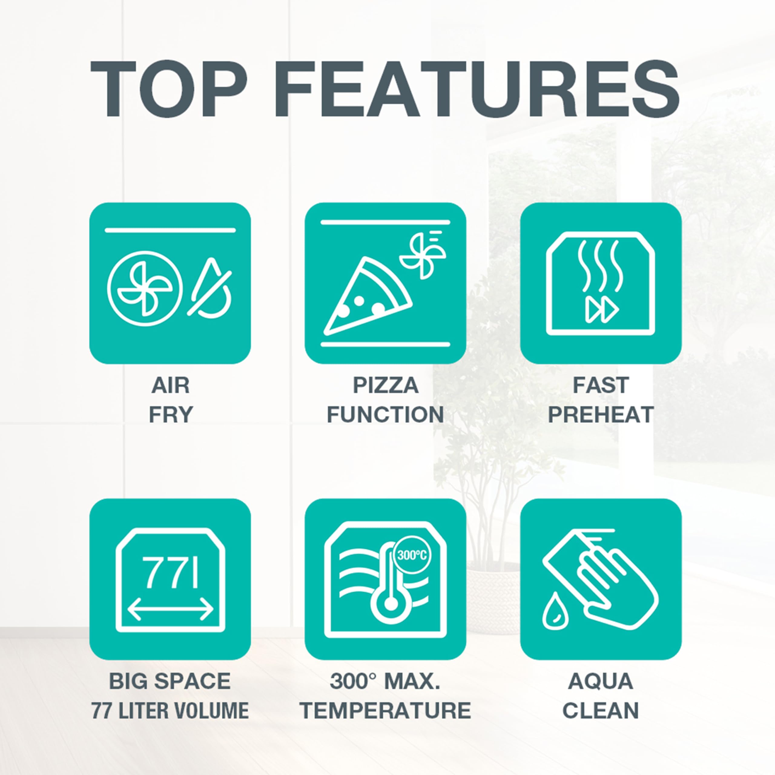 Gorenje OptiBake BOS6737 E02B Einbau-Backofen / 77L / AquaClean/Heißluft/ExtraSteam/AirFry/PerfectGrill/Pizzamode 300°C/Schwarz 2