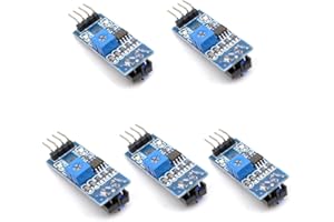 Oiyagai 5pcs TCRT5000 Infrared Signal Reflective Track Sensor Module, 3.3V-5V, 1mm-25mm Detection Distance