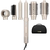 7MAGIC 6 in 1 Multi Hair Styler Dryer Brush, 110,000 RPM High-Speed, Negative Ionic, Fast Drying for Professional Blow Dry, C