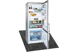 LYMOI Refrigerator Floor Mat, Absorbent/Waterproof, Protects Floor, Non-Slip Backing, Multifunctional Home Appliance Mat (36 x 36 inch)