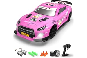 RACENT RC Drift Car - 1:14 Scale 4WD 15MPH Fasr Remote Control Toy with Drifting & Racing Tires, 2 Rechargeable Batteries, Gifts for Boys Kids Adults (Pink)