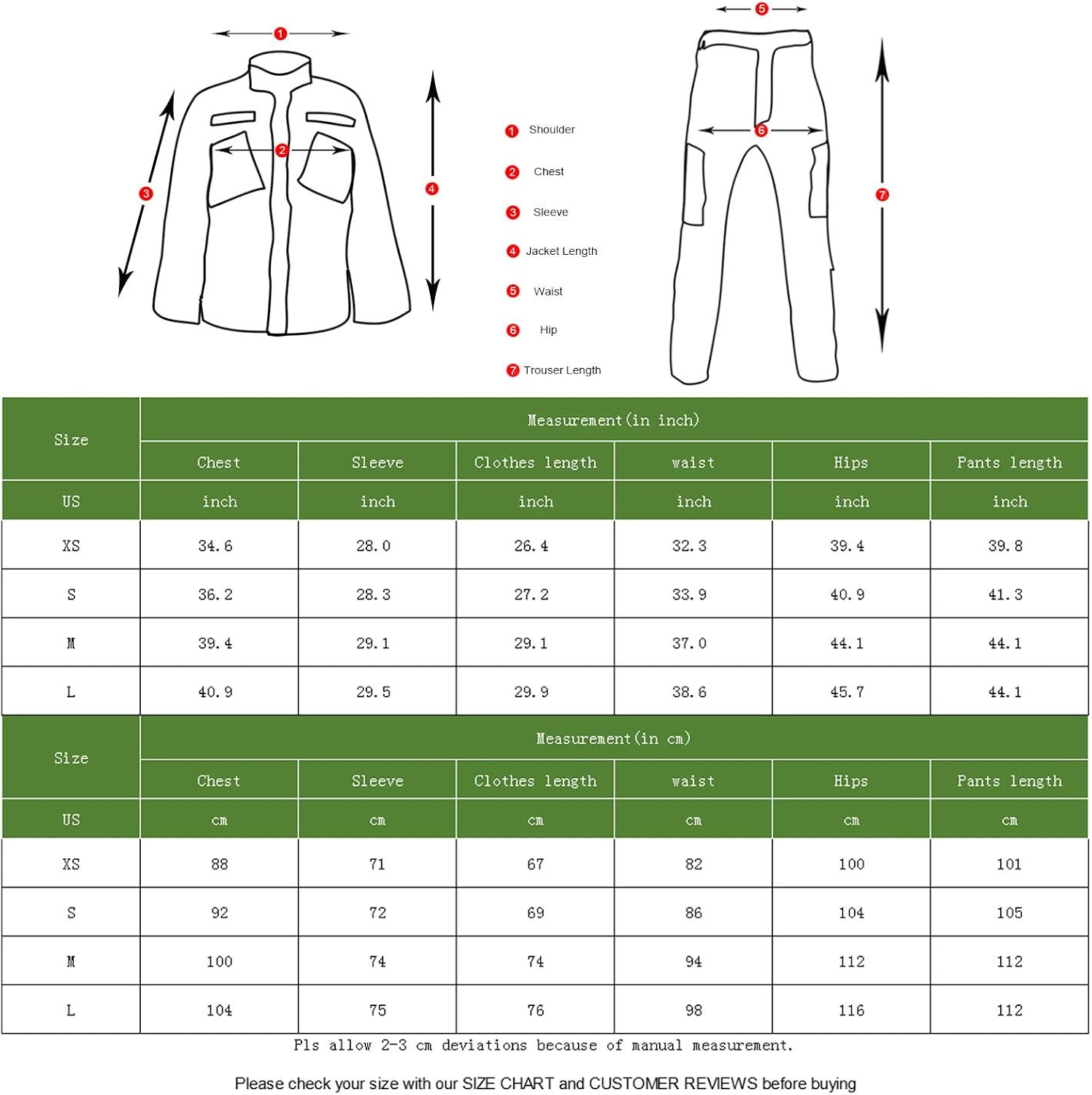 LANBAOSI Men's Tactical Combat Shirt and Pants Set Long Sleeve Multicam Woodland BDU Hunting Military Uniform 1/4 Zip: Clothing