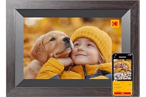 KODAK 10.1 Inch Smart WiFi Digital Photo Frame 1280x800 Touch Screen, Auto-Rotate, Built in 32GB Memory, Digital Picture Fram