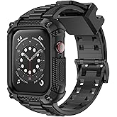 Wristitani Compatible with Apple Watch Band with Shockproof Rugged Case 40mm 41mm 42mm 44mm 45mm 46mm 49mm for iWatch Ultra 3/2/1 SE 3/2/1 Series 11/10/9/8/7/6/SE/5/4, Durable TPU Sport Strap