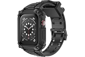 Wristitani Compatible with Apple Watch Band with Shockproof Rugged Case 40mm 41mm 42mm 44mm 45mm 46mm 49mm for iWatch Ultra3/2/1 Se3/2/1 Series 11/10/9/8/7/6/5/4, Durable TPU Sport Strap
