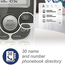 VTech Cordless Phone with DECT 6.0, Full-Duplex