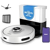 Shark AI Ultra Robot Vacuum, 60-Day Self-Emptying Base, Black, AV2511AE | Matrix Clean Navigation for Carpet, Hard Floors &amp; Pet Hair, HEPA, Powerful Suction, Anti-Hair Wrap, LiDAR Mapping, Wi-Fi
