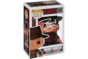 HOFSM.COM HALL OF FAME SPORTS MEMORABILIA Robert Englund Freddy Krueger #02 Nightmare on Elm Street Facsimile Signed Reprint Laser Autographed Funko POP! Movies Figurine with Protector Case