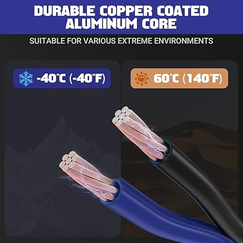 EXTRESPO Heavy Duty Jumper Cables Gauge 25 Feet 1000Amp, Quick