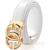 JEKIXHUA Men Real Leather Ratchet Belt Genuine Cowhide Strap 1.5" Wide Trim To Fit