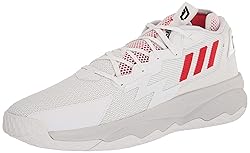 adidas Unisex Dame 8 Basketball Shoe, White/Vivid