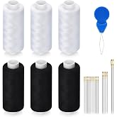 6 Pcs Sewing Thread Kit, 400 Yards Each Spool 402 Polyester Thread with Sewing Needle &amp; Threader, Sewing Threads for Sewing Machine, Hand Stitching, Embroidery