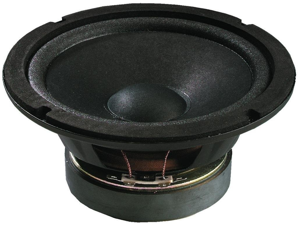 MONACOR SP-17/4 Universal Loudspeaker Ideal for Low Mid-Range Home Installation - Black