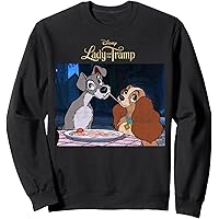 Amazon.com: Disney Lady And The Tramp Iconic Scene Logo Pullover