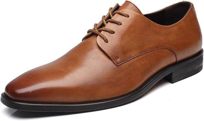 cap toe leather shoes