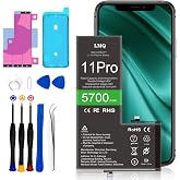 LMQ 5700 mAh Battery Replacement for iPhone 11 Pro with Repair Kit | High Capacity Replacement Battery, for model A2160,A2217,A2215