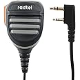 radtel Platinum Series Rainproof Heavy Duty Shoulder Speaker Mic Compatible RT-470X RT-470 RT-493 RT-890 RT-4D RT-900 RT-860 Kenwood radios,Microphone… (Advanced Mic)