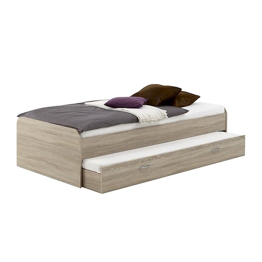 FMD Möbel 800-004 Bett Pedro 4 circa 94 x 50.5 x 203 cm, eiche