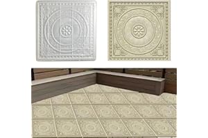 EAIVENY Large Brick Mold, 15.75"x15.75"x2.36" Concrete Molds ，Walk Maker Reusable Path Brickform Stepping Stone Paver Lawn Patio Yard Garden DIY Walkway Pavement Moulds (40-HL)