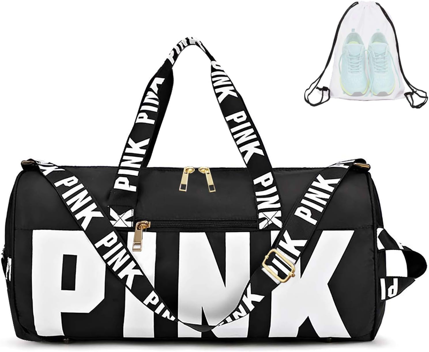 ICEIVY Sport Duffels Bag Printing Portable High Capacity Sports Travel Barrel Shoulder Bag