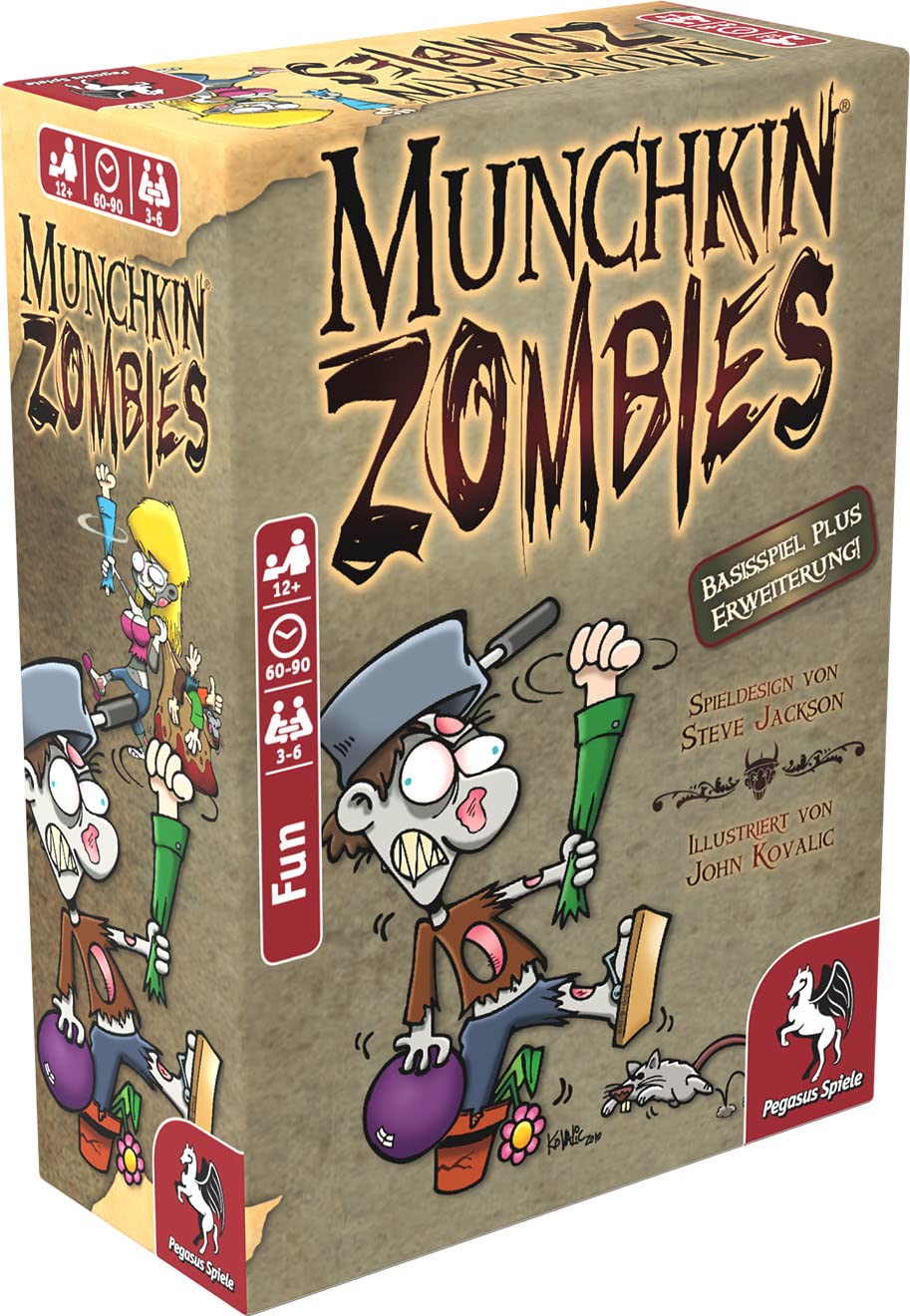 Pegasus Spiele 17138G - Munchkin Zombies 1 + 2