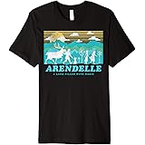 Disney Frozen 2 Arendelle Group Silhouette Poster Premium T-Shirt
