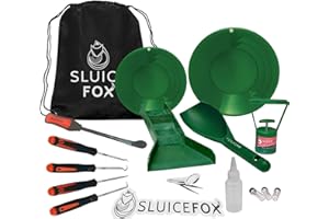 SLUICE FOX Bedrock Gold Mining Prospecting Kit with Micro Sluice Box