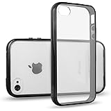 iPhone 4s Case, JETech iPhone 4 4s Case Bumper Shock-Absorption Bumper and Anti-Scratch Clear Back for Apple iPhone 4/4s (Black) - 0511