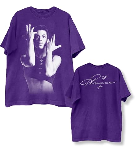 Amazon.com: Prince Unisex Adult Casual T-Shirt, Black, Small US