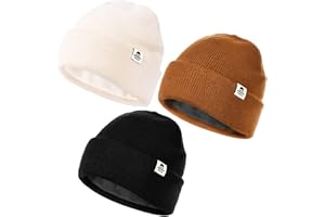FURTALK Baby Beanie Fleece Lined Toddler Winter Hat Boys Girls Knit Warm Beanies Kids Ski Hats for 0-8 Years