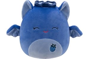 Squishmallows Original 5-Inch Bessie Blueberry Bat - Official Jazwares Plush